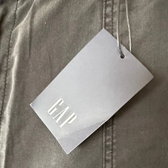 GAP Girlfriend Khaki - Dark Gray Wide Leg Ankle Pants. Size 20. - Picture 2 of 10